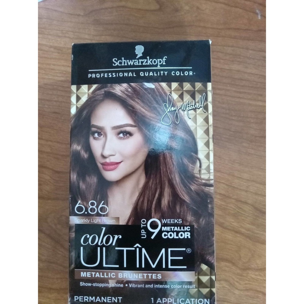 🆕Schwarzkopf Color Ultime 6.86 Sparkly Light Brown Metallic Brunettes Permanent